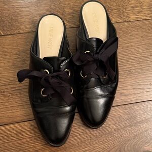 Nine West Black Bow Detail Mules